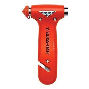 Swiss+Tech ST85100 Orange 3-in-1 Bodyguard Auto Emergency Hammer Escape ...