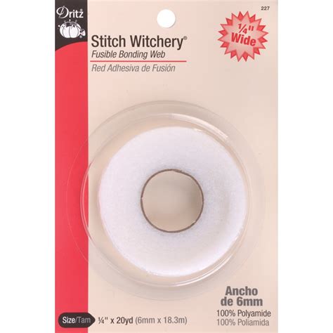 Dritz Stitch Witchery Fusible Bonding Web Narrow-.25"X20yd - Walmart.com