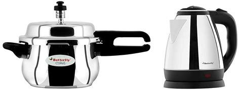 Buy Butterfly Curve Stainless Steel Outer Lid Pressure Cooker, 3 Litre ...