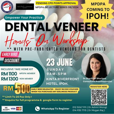 Dental Veneer Hands-on Workshop, Ipoh, Malaysia, Singapore, 23 June ...