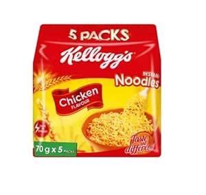 Kellogg's Chicken Flavor Instant Noodles 5x70gm : Amazon.in: Grocery ...