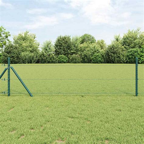 Cerca Hexagonal Verde 0,8 x 25 m PVC vidaXL | Leroy Merlin