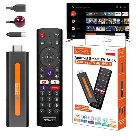 Odtwarzacz Multimedialny Przystawka Android 14 Smart TV Stick Box WiFi ...