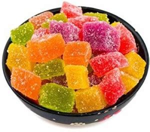 Natural Heaven Jelly Bites,1 kg [Sweet-Coated in Sugar & Brightly ...