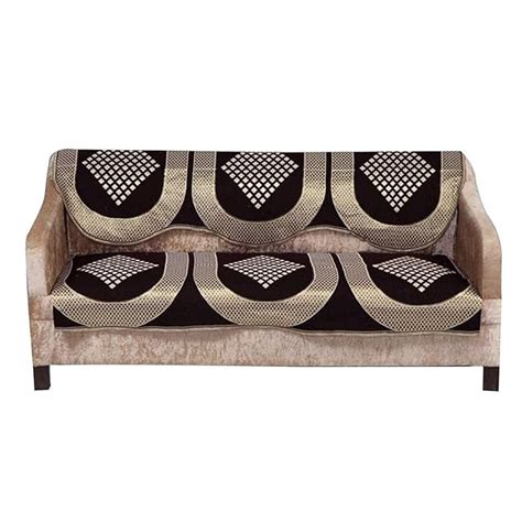 ARFA HOME FURNISHING Cotton 3 Seater Sofa Cover (Standard, Multicolor ...