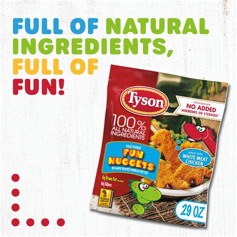 Tyson Dino Chicken Nuggets Nutrition at Sean Freeleagus blog
