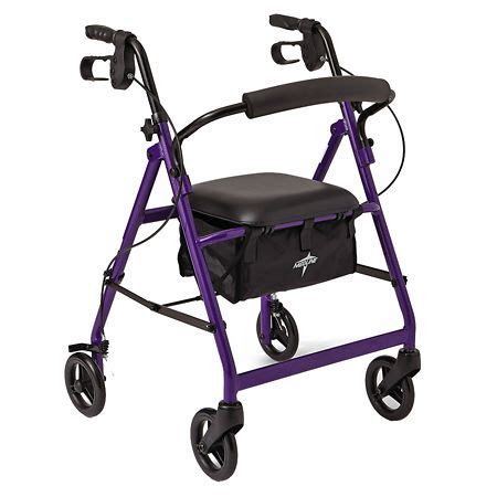 Medline Basic Rollator Purple | Walgreens