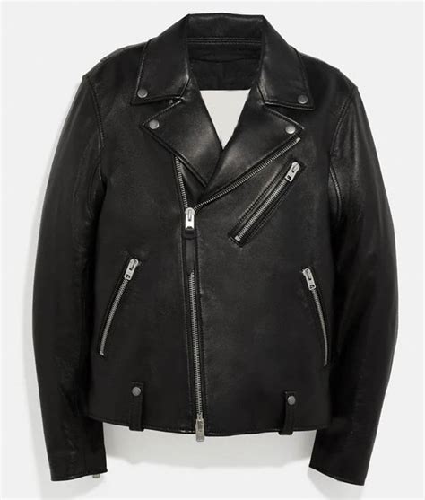 Asymmetrical Zipper COACH Leather Jacket Women's - Jackets Expert