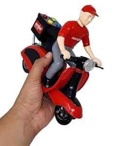 ToyoWorld Delivery Boy, Agent, Partner with Scooter Abs Plastic Pull ...