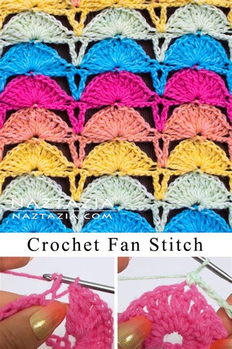 Image result for Embossed Fan Stitch Crochet Pattern