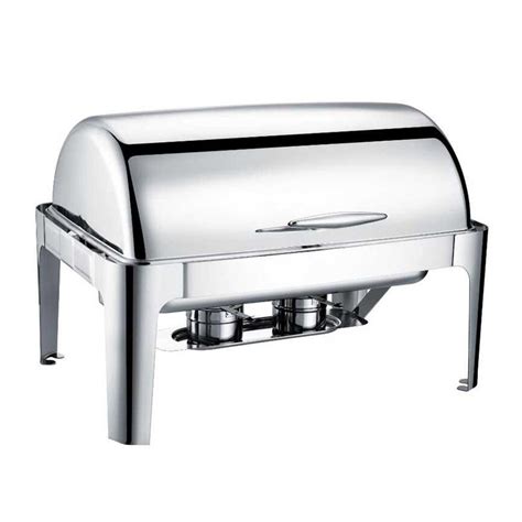 Epinox CDR-9 Roll Top Chafing Dish with Lid, 9 L, Gel Fuel + Electric Price