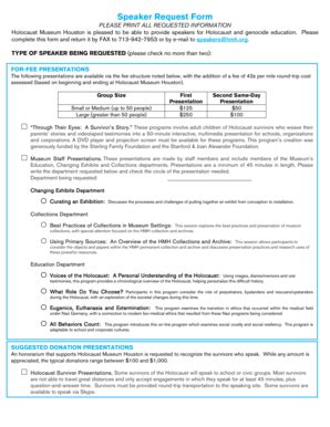 Fillable Online hmh Speaker Request Form 5-14-13 - Holocaust Museum ...