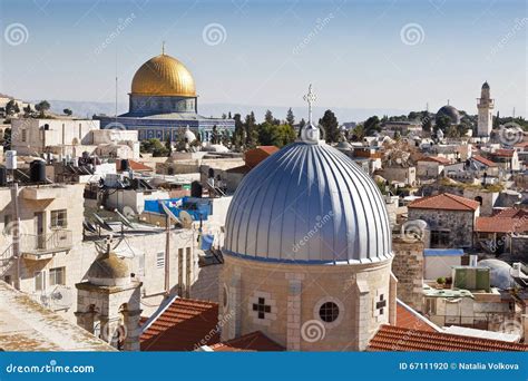 Jerusalem Panoramic Roof View To Christians, Jewish and Muslims Sacred ...