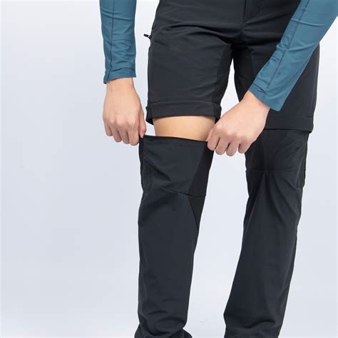 Men Zip-Off Stretchable Dry Fit Pant Dark Grey - MT550
