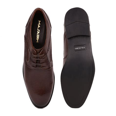 MASABIH Brown Casual Derby Shoes for Men – Masabih