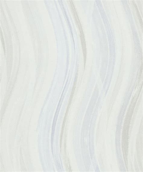 Non-woven wallpaper waves, stripes graphic modern matt in white gray ...