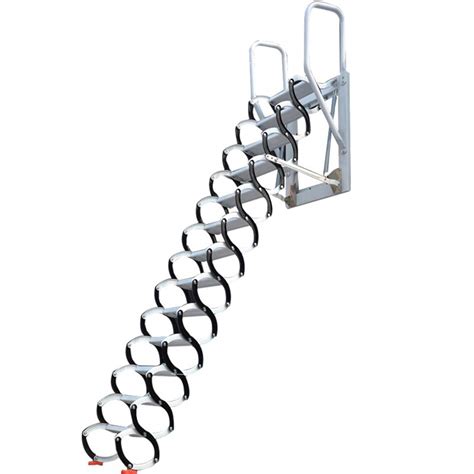 Buy Aluminum Staircase Climb into attic Home hinged Telescopic Ladder ...
