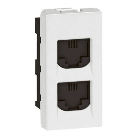 Buy Legrand Arteor RJ11 Double Telephone Socket 1M White 5734 27 Online ...