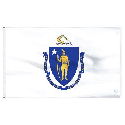Massachusetts 2ft x 3ft Nylon Flag - United States Flag Store
