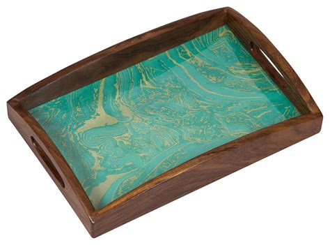 Aarc Impex Wood Serving Tray, Brown (HC 071) : Amazon.in: Home & Kitchen