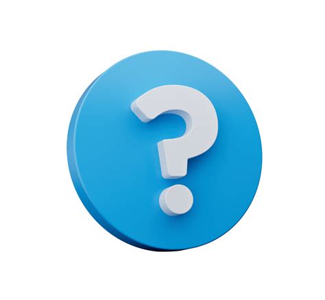 Blue question mark icon sign or ask FAQ answer Symbol isolated 3D ...