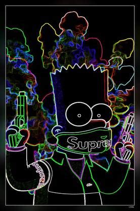 Bart Simpson Bart Simpsons Supreme Matte Finish Poster Paper Print ...