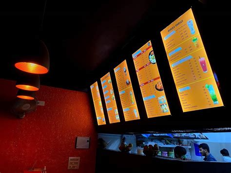 Menu at Frozen castle, Ernakulam