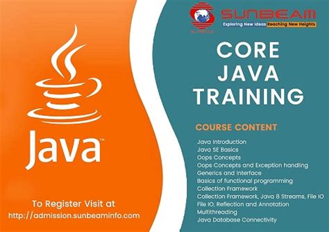 Best Java Training Institute Of Java Classes At Sunbeam - Software ...