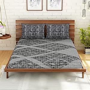 Spaces 100% Cotton Double Bedsheet Soft Feel Skin Safe Breathable 210 ...