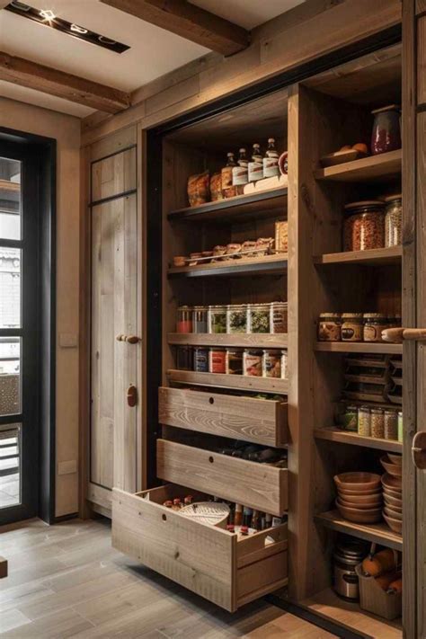 Storage Reimagined in 29 Modern Pantries Featuring Rustic Elements (Concept Interiors) | Kitchen ...