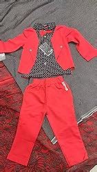Buy Hopscotch Boys Red Cotton Blazer Style Shirt & Pant Set with Bowtie ...