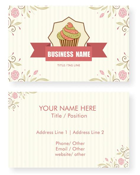 Buy Design Your Own Personalized Business Card Cup Cake Bakery Custom ...