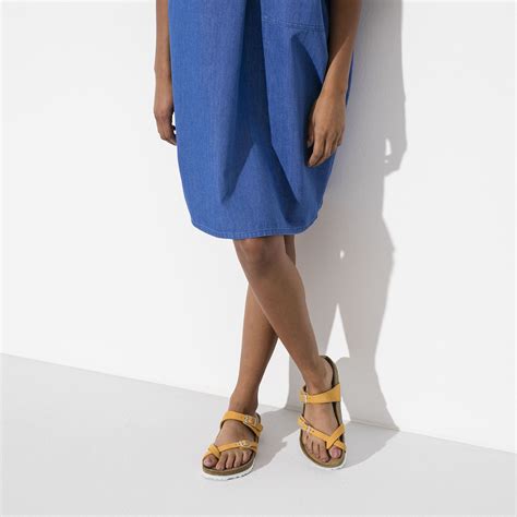 BIRKENSTOCK Mayari Soft Footbed Nubuck Leather Sandal - Apricot