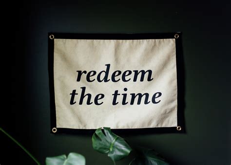 Redeem the Time Camp Flag / Ephesians 5:16 / Christian Home - Etsy