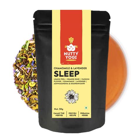 Nutty Yogi 100% Natural Chamomile Green Tea for Good Sleep & Relaxation ...