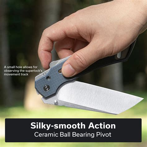 CIVIVI Buster FG Thumb Stud & Superlock Knife G10 Handle (4.2" Nitro-V