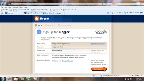 Blogspot.com Sign Up 的图像结果