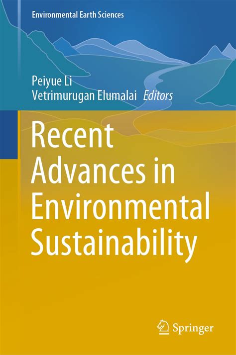 Recent Advances in Environmental Sustainability (Environmental Earth ...