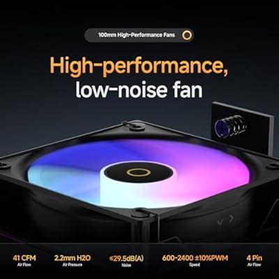 Ocypus Gamma A40 ARGB BK CPU Cooler,100mm PWM Fan,133mm India | Ubuy
