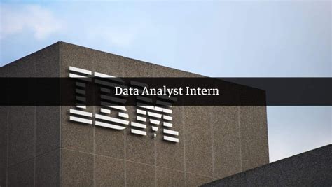 IBM is hiring Data Analyst Intern | 25k/month at IBM | Talentd