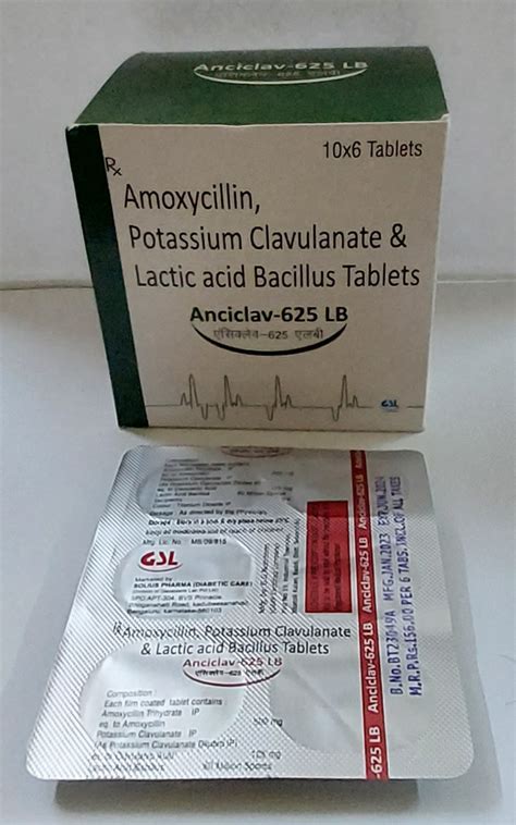 ANCICLAV-625 LB. TABLATES || SOLIUS PHARMA