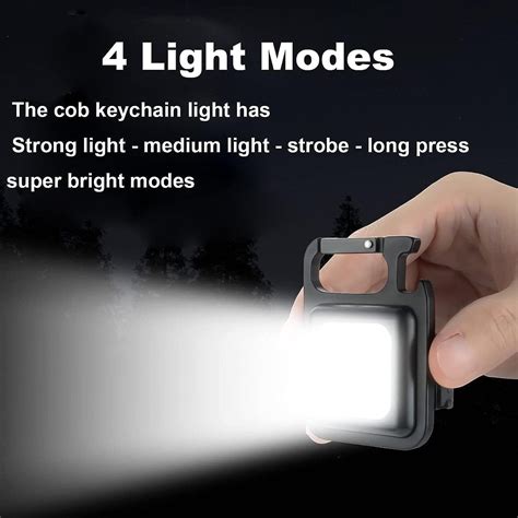 COB Keychain Light USB Charging Emergency Lamps Strong Magnetic Repair ...