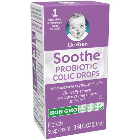 Gerber Soothe Probiotic Colic Drops 0.34 fl oz | Shipt