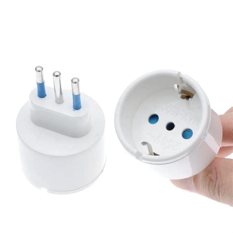 1pcs European Plug To Italy Standard Power Adapter Socket 10a Travel ...
