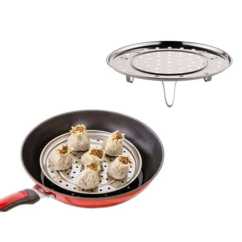 Fapiwen Stainless Steel Steamer Rack 9.4" Steamer Rack For Pots Round ...