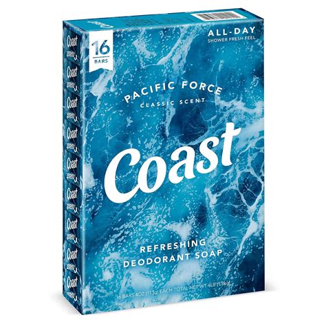 Coast Refreshing Deodorant Soap Bar - 16 Bars - Thick Rich Lather ...
