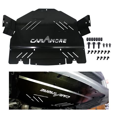Buy LAFORMO Engine Splash Shield Cover Guard - Black Gloss Aluminum Engine Splash Shield Under ...