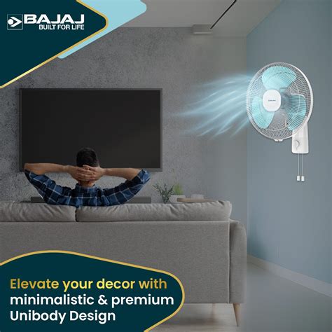 Fuzion 400mm Wall Fan – Bajaj Electricals India
