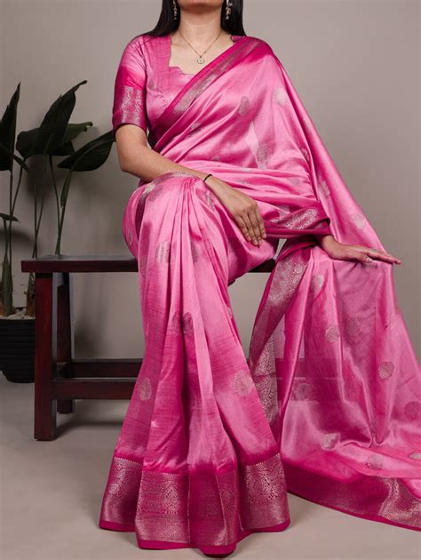 Luxurious Rumali Silk Saree with Rich Zari Weaving & Mat