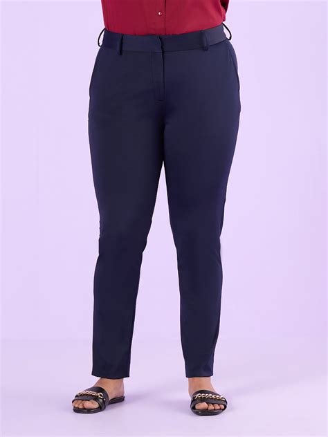 Get Plus Size Plus Size Knitted Nylon Stretch Trouser | XL-7XL for ...
